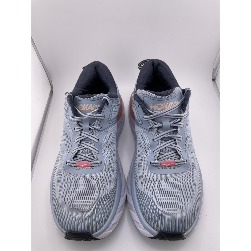 HOKA ONE ONE Bondi 7 Running Shoes Mens Size 10 Blue Gray Max Cushion Road Gym - Picture 6 of 15